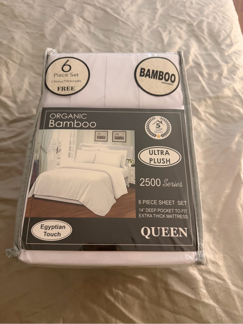 Organic Bamboo Ultra Plush Queen Sheet Set - White